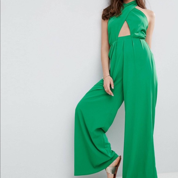 Halter Wide Leg Jumpsuit - Picture 2 of 2